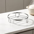 thumbnail image 1 of Stainless Steel Pot Rack with Heat Proof Pot Mat and Insulation, 3 Sizes (15/18/20 cm), Kitchen Countertop Storage Steaming Rack Bracket, 1 PC, 1 of 6