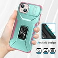 thumbnail image 4 of ShellTech for iPhone 15 Case, iPhone 15 Case with Camera Cover & Kickstand Military Grade Shockproof Heavy Duty Protective with Magnetic Phone Case for iPhone 15,Green, 4 of 8
