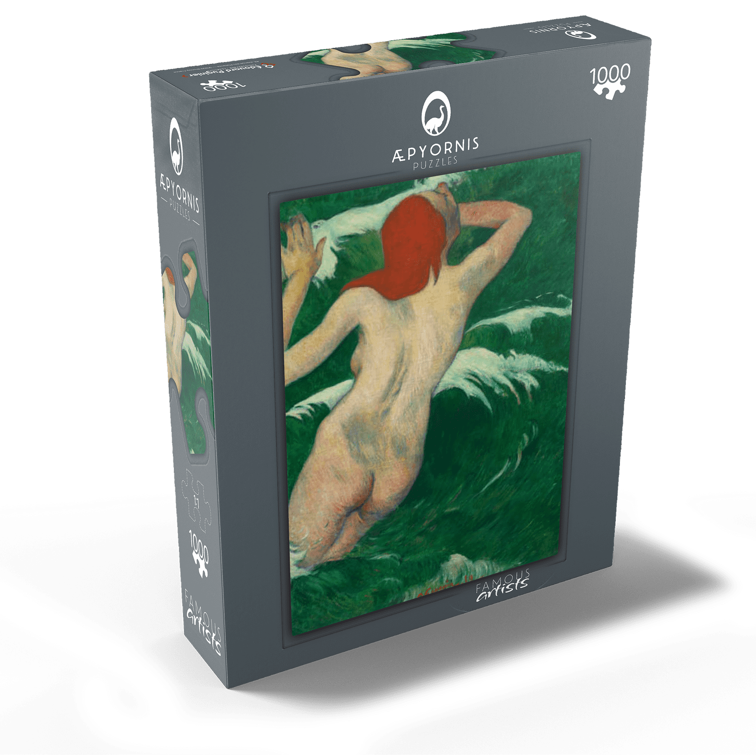 MyPuzzle - In The Waves (Dans Les Vagues) 1889 By Paul Gauguin - Premium 1000 Piece Jigsaw Puzzle for Adults