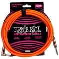thumbnail image 3 of Cable para Instrumentos Ernie Ball Naranja Neón Trenzado Recto/Acodado 3 m, 3 of 4