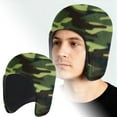 thumbnail image 2 of BotaniNest The Size Of The Cold Proof And Fleece Ear Protective Cap For Cycling And Skiing Is 54cm In Diameter At The Top, 2 of 4