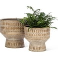 thumbnail image 4 of Small Dotted Pedestal Planter, 4 of 4