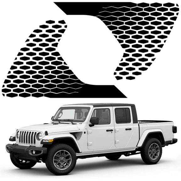 Side Fender Vent American Flag Vinyl Decal Fit for Jeep Wrangler 2018-2025 JL JLU & 2020-2025 Gladiator JT（A）