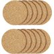 thumbnail image 1 of 12 Pcs Cork Coaster for Drink , Absorbent Heat Resistant Reusable Tea or Coffee Coaster, 1 of 4