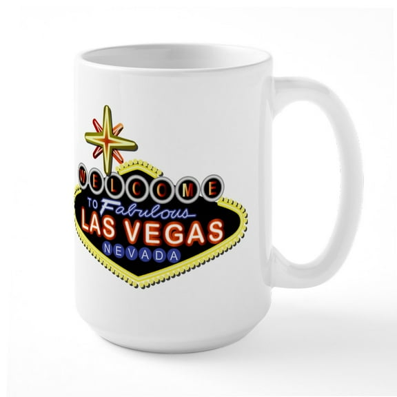 CafePress - Fabulous Las Vegas Large Mug - 15 oz Ceramic Large White Novelty Mug