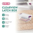 thumbnail image 3 of Sterilite Plastic Latching Storage Totes - 66 qt - 12 Pack, 3 of 10
