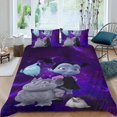 thumbnail image 2 of Vampirina Conjunto de sábanas temático, trío de piezas, cómodo y amigable con la piel, diseño único, regalo de decoración para el hogar para familiares, amigos y fans, 90 cm * 190 cm, 2 of 6