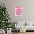 thumbnail image 2 of Stupell Industries Merry & Bright Christmas Cat Lights Graphic Art Gray Framed Art Print Wall Art, Design by Be Ni La, 2 of 7