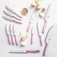 thumbnail image 2 of GreenLife Stainless Steel 13-Piece Knife Block Cutlery Set | Pink, 2 of 9