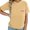Light Yellow, variant on Gyujnb Classic Crew Neck Maternity Nursing T-Shirt Front Patch Pocket Mama Print Horizontal Split Seam Side Hidden Zipper Feeding Opening Smooth Light Stretch Top,S