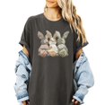 thumbnail image 5 of Ink Printed Image NOT a Quilt Patch - Camo Bunny Trio Easter Graphic Tee Pepper Shirt Adult Medium, 5 of 7