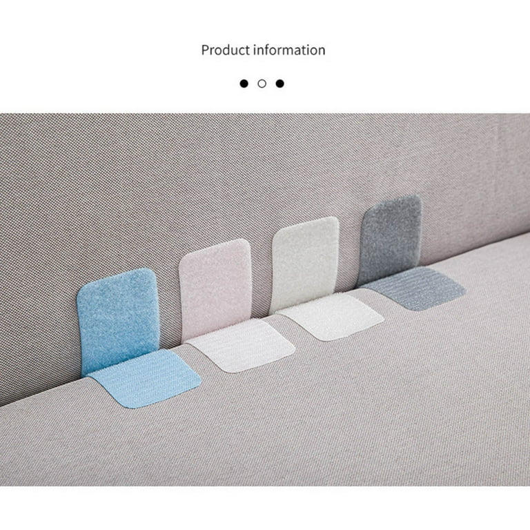 Julam 4/8pcs Non Slip Cushion Pads Multifunctional Hook and Loop Tape Self  Adhesive Mounting Tape Mat to Keep Couch Cushions from Sliding convenient 