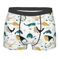 thumbnail image 5 of Uemuo Cute Whale Pattern Men's Boxer Briefs,Trunk Anti-Chafing,Comfortable, Durable, and Stylish Underwear-, 5 of 9