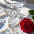 thumbnail image 6 of Rose Cocktail Glass, Flower Red Wine Glass, Clear Rose Goblet Glasses, Champagne Flutes Drinkware for Mother's Day Gift, Wedding, Party, Dinner, Birthday, 6 of 6