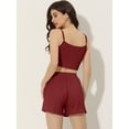 thumbnail image 3 of Unique Bargains Women's Pajama Spaghetti Strap Cami Shorts Lounge Sleepwear Sets, 3 of 5