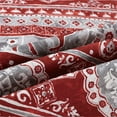 Green Essen Twin Bedspread Red Bedding Rustic Deer Quilt Microfiber