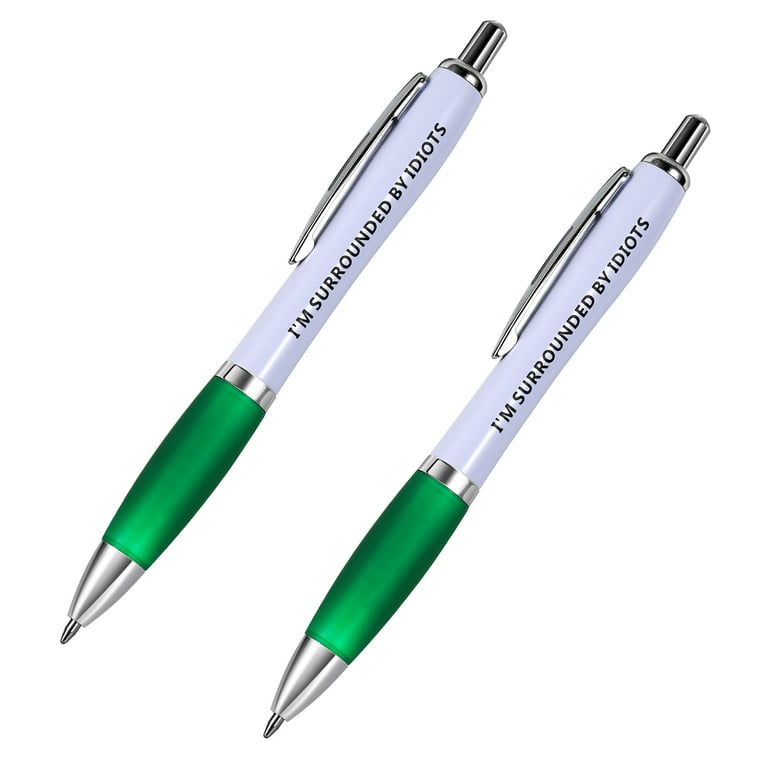 8 Pack Ballpoint Pens, 1.0 mm Rude Pens Novelty Pens Funny Pen Set  Retractable Pen for Colleagues Adult Women & Men Students 