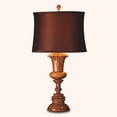 thumbnail image 1 of Rembrandt Home 32" Tall Marble Table Lamp "Luxon" with Linen Shade, Amber, 1 of 2