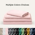 thumbnail image 4 of Sonive Bed Sheet Sets,Ultra Soft Breathable Luxury 4 Piece, (Rose pink, Full), 4 of 9
