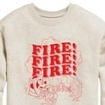thumbnail image 3 of Disney - Firefighter Mickey - FIRE! Stacked - Toddler & Youth Crewneck Fleece Sweatshirt, 3 of 5