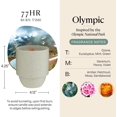 thumbnail image 3 of Bougie Parfumée Paddywax Parks dans un Pot en Céramique Texturée Réutilisable avec Mèche en Bois Craquelée, Bougie de Soja à Combustion Propre avec Env. 77 Heures de Combustion, Bougies-Cadeaux Décoratives pour la Maison, Olympic, 11 oz, 3 of 8