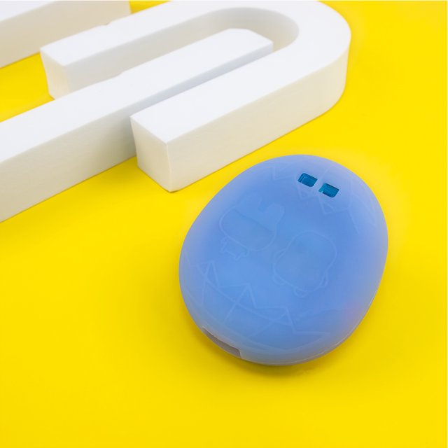 Funda de silicona impermeable con cordón a prueba de golpes para Tamagotchi Uni (azul)