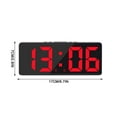 thumbnail image 3 of Latrodar Multi Function LED Alarm Clock Student Dormitory Small Safety Guaranteed ti Group Alarm Clock Green 6.4x2.8 Inch Home Gadgets, 3 of 5