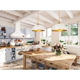 thumbnail image 5 of Z-Lite 1004P14-MW-RB Landry 14" Wide Pendant - Matte White / Rubbed Brass, 5 of 7