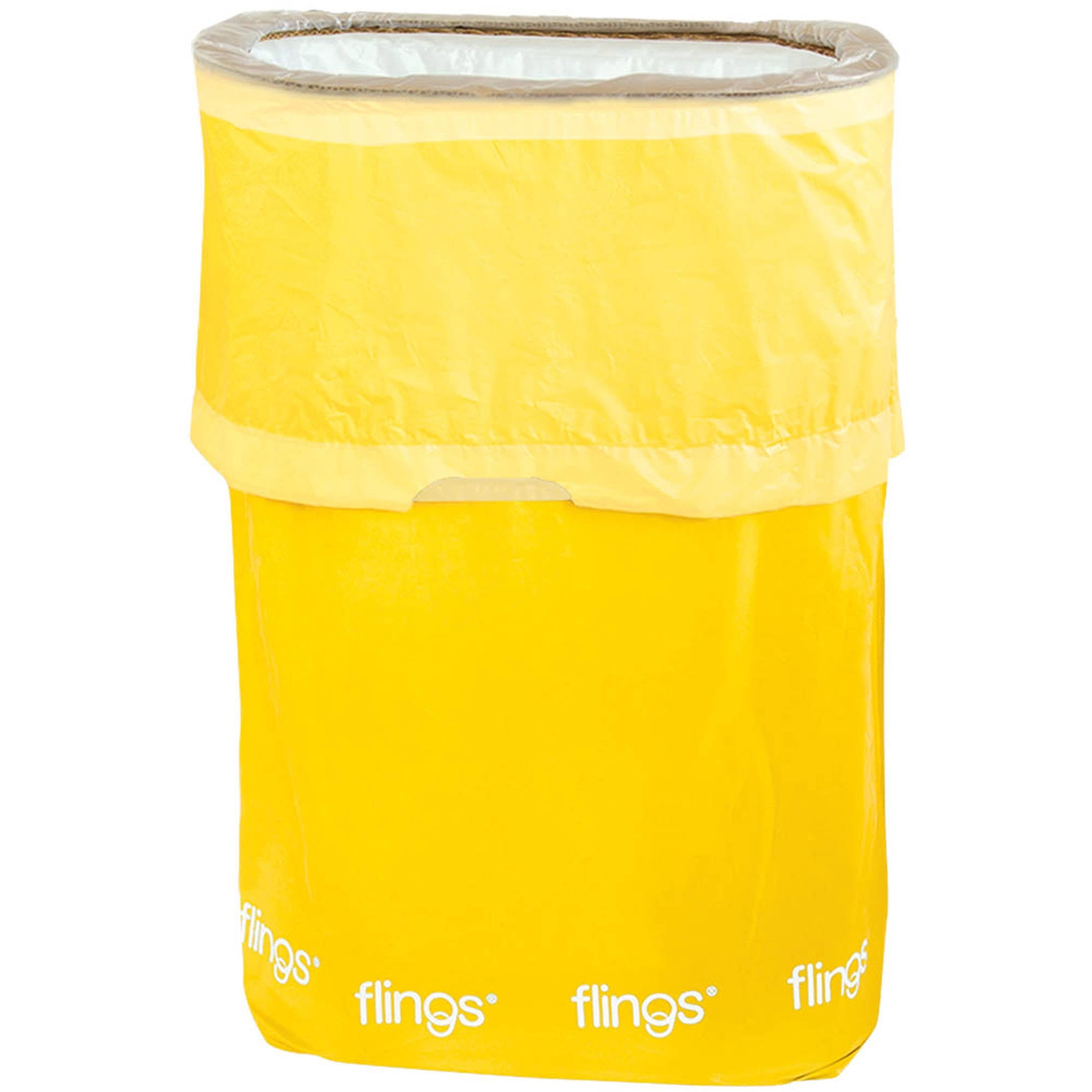 Flings Pop Up Trash Bin Red