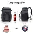 thumbnail image 2 of Hafmall Cooler Backpack, 42Cans Large Waterproof Insulated Cooler Backpack for Men & Women, 30L LeakProof Soft Cooler Backpack for Camping Beach Hiking Fishing Picnic Travel Trip, Lightweight, Gray, 2 of 7
