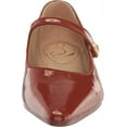 thumbnail image 2 of Sam Edelman Jene Copper Mary Jane Button Vamp Strap Pointed Toe Low Heel Flats (COPPER, 5), 2 of 6