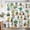 Green White, variant on Green Plant Funny Cat Shower Curtain Potted Plants Cats Botanical Floral Shower Curtains for Bathroom Tropical Cactus Succulent Flower Waterproof Fabric Bath Curtain Decor 60x72 Inches