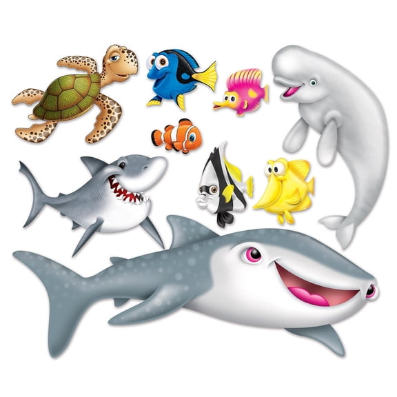 54 Piece Beistle Under The Sea Party Props