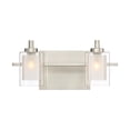 thumbnail image 2 of Quoizel Kolt 2 Light LED Vanity Light in Brushed Nickel, 2 of 4