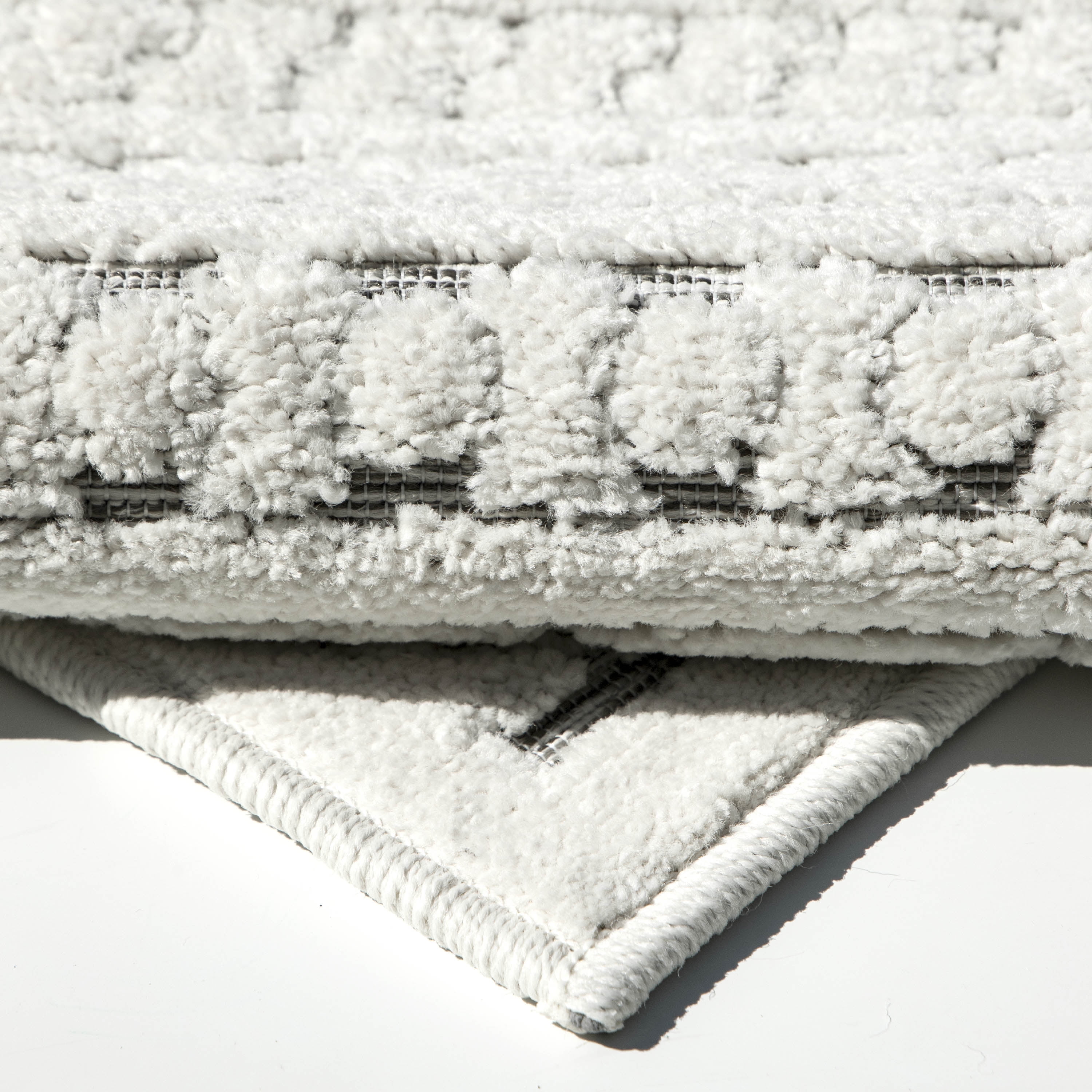 My Texas House Jessie 7'9" X 10'10" Natural Gray Geometric Indoor-Outdoor Area Rug