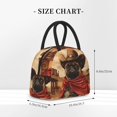 thumbnail image 3 of Haiem Western French Bulldog Cowboy Printed Lunch Bag Women, Lunch Box Lunch Bag for Women, Small Leakproof Cute Lunch Tote Large Capacity Reusable Insulated Cooler Lunch Container, 3 of 6