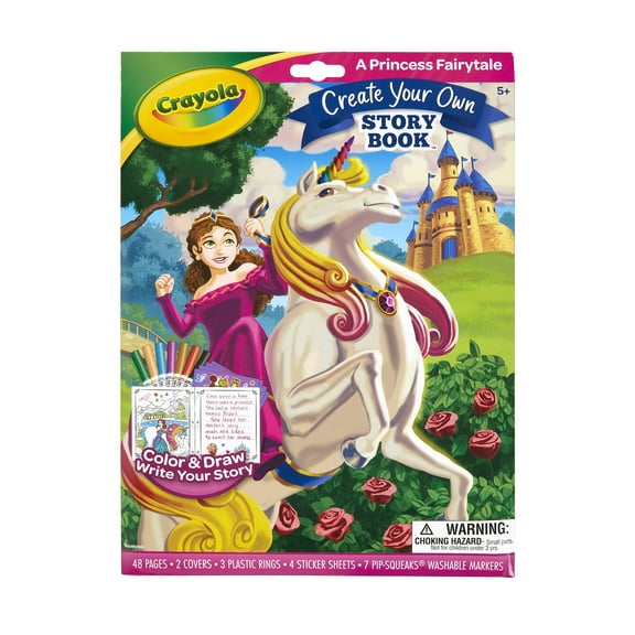 Crayola Book Making Kit for Kids, Create Your Own Fairytale Storybook, DIY Kits, Gift for Girls & Boys, Ages 6, 7, 8, 9