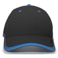 thumbnail image 1 of Pacific Headwear 416L.426.OS Lite Series Hook & Loop Adjustable Cap, Black & Royal - One Size, 1 of 1