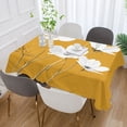 thumbnail image 2 of Yayeee Tablecloths for Rectangular Tables 54 x 54 inch Party Table Cover, White Flowers, 2 of 6