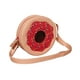 thumbnail image 3 of Bolsa en forma de DONA CON CHISPAS, Diseño de Comida, Pan Dulce, Bandolera para Mujer, Cross-Body, Correa Ajustable, Color Rosa, Moda Kawaii, Novedoso y Encantador (Bolsas para Mujer)., 3 of 5