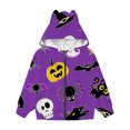 thumbnail image 4 of Otqutp Toddler Girls Halloween Zip Up Hoodie Cat Ear Long Sleeve Fleece Jackets Fall Wind Resistant Warm Coats with Pockets, 4 of 4