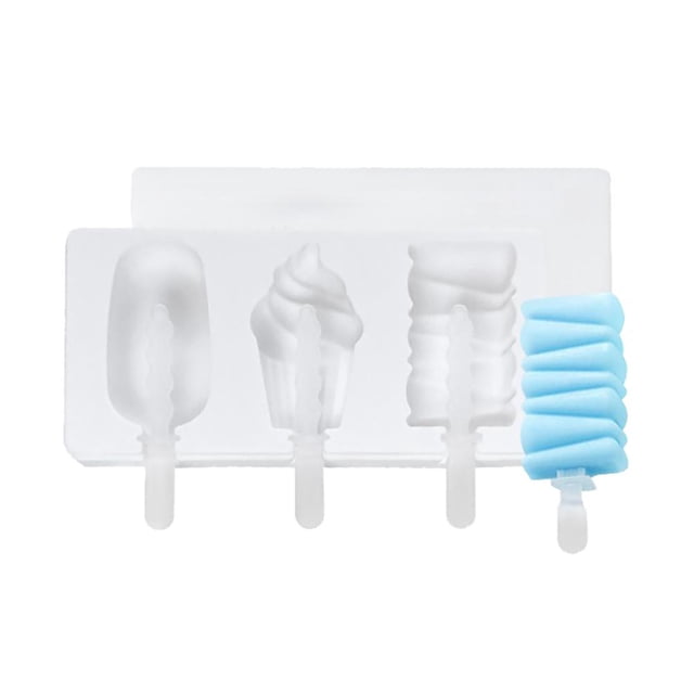 Paletas De Silicona Con Tapa Molde De Helado Casero Fabricante De Paletas Con Mango Para Molde De Barra De Paletas De Hielo Diy Kearding HA043658-01