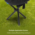 thumbnail image 3 of MGAXYFF Portable Folding Tripod Chair, Sky Blue, 3 of 8