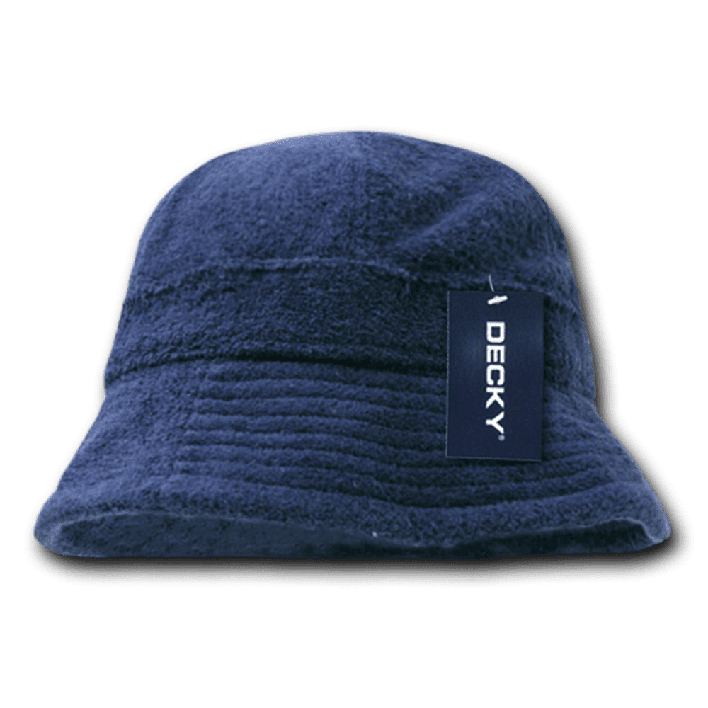 Decky Decky Terry Cloth Fisherman's Bucket Beach Caps Hats Men Women