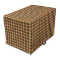 thumbnail image 1 of Abstract Dog Crate Cover, Pixel Art Colors Pattern LGBT Cool Flag Illustration, Easy to Use Pet Kennel Cover Small Dogs Puppies Kittens, 7 Sizes, Persian Blue Yellow, by Ambesonne, 1 of 6