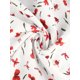 thumbnail image 5 of BluDe GaEstampado Floral ManAcampanaOjo De CerraduTalGrande PaMujer blanco rojo 4XL, 5 of 5