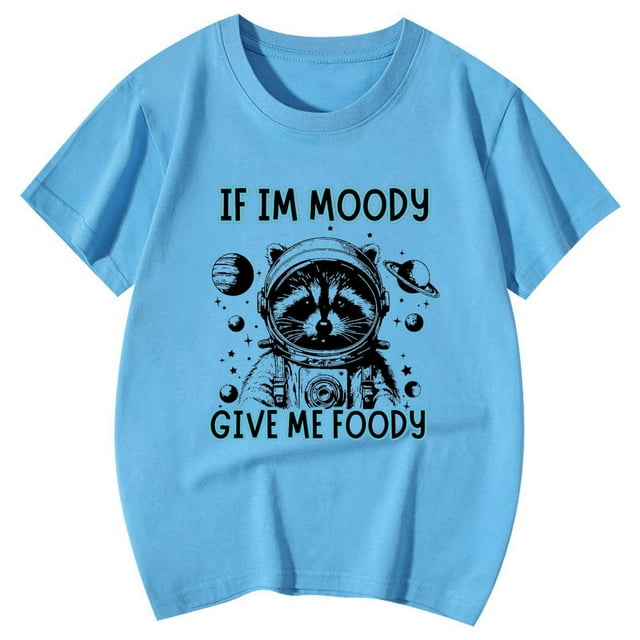 T-shirts pour Filles Imprimé T-Shirt à Manches Courtes pour Filles Col Ras du Cou T-Shirts d'Été pour Filles T-Shirts pour Filles 10-11 Ans Mode Filles