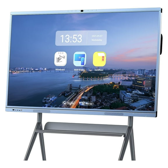 OmninexHub Meeting Smart Board, 4K Monitor Touch Screen All-In-One Computer, 65 Inch Wireless Projection Electronic Calendar Smart Board for Classroom, Family, Business And Office