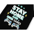 thumbnail image 3 of Beezizac Pajamas For Big Boys Games Black & Gray Short Sleeves 2-Piece PJs Set Children Soft Sleepwear Size 10, 3 of 7