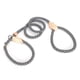 thumbnail image 2 of Conjunto de correa y collar de nailon resistente para perros, ajustable para paseos al aire libre, color negro, 2 of 8